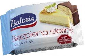 Curd snack with cheesecake flavor